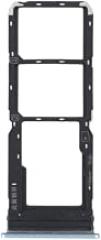 Cell Phone Replacement Parts for vivo Y21 2021 / Y21S / Y21T / Y21T India SIM Card Tray + SIM Card Tray + Micro SD Card Tray Phone Accessories