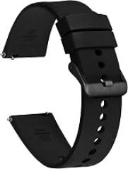 Ayadoo 18mm 19mm 20mm 21mm 22mm Silicone Watch Bands, Sporty Series Watch Straps with Quick Release