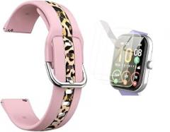 Compatible with IDW20 Smartwatch Band with Screen Protector, 22mm Soft Silicone Bands Bracelet Sports Strap for Men & Women Compatible with Faweio IDW20/TMHAI IDW20/Yoever IDW20 Smartwatch 1.91