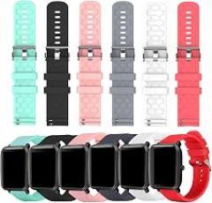 RuenTech Bands Compatible with Veryfitpro Smart Watch ID205/ID205L/ID215G/ID205U/ID205S/ID216/Uwatch 3/Uwatch Ufit/Uwatch GT, for GRV FC1/FC5 19mm Soft Silicone Quick Release Bands