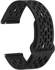 WOCCI Breathable Hollow Silicone Watch Bands, Comfortable Straps for Men and Women, Quick Release, 18mm 19mm 20mm 21mm 22mm