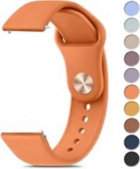Meliya Bands Compatible with 20mm Watch Bands, Quick Release Soft Silicone Sport Replacement Strap for Smartwatch with 20mm Watch Lugs for Women Men