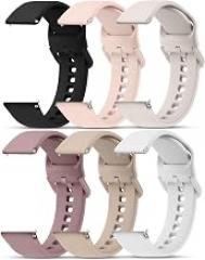 Meliya Veryfit Smart Watch Bands for IDW13, IDW16, IDW19 Smartwatch, 6 Pack Soft Silicone Sport Band for Fitpolo IDW13/Woneligo W13/FITVII HM57, ENOMIR/TOOBUR/MILOUZ/Gydom/Faweio/Veryfit IDW19