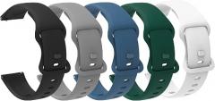 Compatible with SOUYIE Smart Watch Bands, Lamshaw 20mm, 22mm Classic Watch Bands Soft Silicone Bands Bracelet Sports Strap for Men & Women Compatible with SOUYIE V89, T19, T56, T90, T98, P113, P109, P99, S47, SW7, SW-9, Q15 Pro, T49, T45S, SOU-YIE HT, L1, HD11 Smart Watch