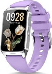 Fitness Smart Watch for Women Men, Step Counter Pedometer for iOS iPhone Android, IP68 Waterproof Activity Tracker with Calorie and Sleep Monitor, 110+ Sport Modes Smartwatch (Purple)