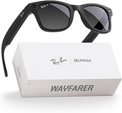 Ray-Ban Meta (Gen 2), Wayfarer, Matte Black | Smart AI Glasses for Men, Women — 2X Battery Life — 3K HD Resolution — 12 MP Ultra-Wide Camera, Audio, Video — Polarized Gradient Graphite Lenses