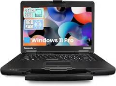 Panasonic Toughbook CF-54 Laptop, Core i5-6300U, 8GB RAM, 256GB SSD | No Have Mic and Camera, Windows 11 Pro (renewed)