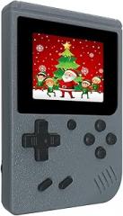 Retro Handheld Games Console, Built-in 400 Video Games,Portable Video Gaming Player with 3.0 Inch IPS Screen and Rechargeable Battery (Gray)