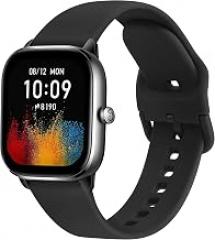 Meliya Bands for Amazfit GTS 4 / GTS 2 / GTR Mini, 20mm Quick Release Soft Silicone Sport Replacement Watch Strap for Amazfit Bip 3 / Bip U Pro / Bip U Smart Watch Women Men