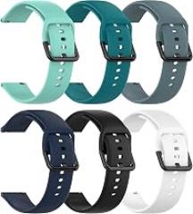 Replacement Watch Bands for Veryfitpro ID205L Smart Watch and ID205G,ID205S,ID205U,SW020,SW023,SW025 Smart Watch Silicone Band(6Pack)