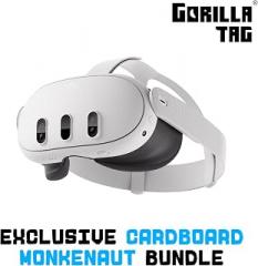 Meta Quest 3 512GB | VR Without Wires — Gorilla Tag Cardboard Monkenaut Bundle — Amazon Exclusive— Access to 100+ Games with a 3-Month Trial of Meta Horizon+ Included