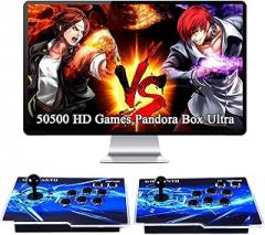 GWALSNTH 50500 in 1 Pandora Box Ultra Arcade Games Console, Plug and Play Video Games,1280X720 HD Display,49 Games Emulators,256GB TF Card,Up to 4 Players,Splited Type