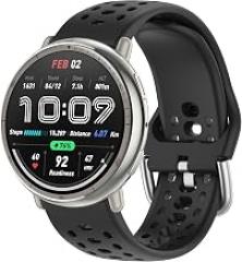 Nacorulu Compatible with Amazfit Active 2 Bands, 20mm Width Silicone Replacement Strap for Amazfit Active/Active 2S/GTS 4 mini/GTR Mini/Bip 3 Pro Smartwatch