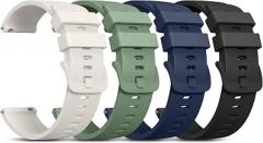 Vanjua 20mm Watch Bands Quick Release Replacement Wristband, 4 Pack Soft Silicone Waterproof Sport Straps Band for Men Women