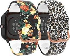 ECSEM Quick Release Wristbands Compatible with PUBU P20Z Smart Watch Band for Women Men Adjustable Replacement Bands Soft Silicone Bands Sport Strap for PUBU P20Z Smartwatch Accessory