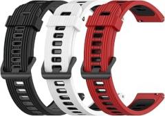 FitTurn Colorful Bands Compatible with Joautrial G8/Aukire L20/Choiknbo K37/BYBUKCKR T45S/EGQINR P103 Watch Band, Adjustable Soft Silicone Replacement Sport Strap for Aukire L20 Accessories