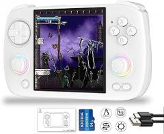 RG Cubexx Retro Game Handheld 3.95 Inch IPS Screen 720*720 Linux System,RGCube XX 64G Card Pre-Installed 5373 Games 3800mAh Supports 5G WiFi Bluetooth Online Fighting,Streaming (New RG CubeXX White)