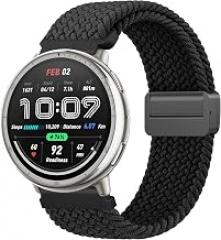 Braided Bands for Amazfit Active 2/Active/GTS/GTS 2/GTS 2e/GTS 2 mini/GTS 3/GTS 4/GTS 4 mini/GTR mini Smartwatch, 20mm Soft Stretchy Replacement Strap for for Amazfit Bip U Pro/Bip/Bip Lite/Bip S/Bip S lite/Bip U/Bip 3/Bip 3 Pro Women Men