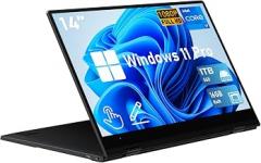 FUNYET Touchscreen Laptop Computer, 14 Inch 2 in 1 Gaming Laptop, Core i7-1265U (up to 4.8 GHz), 16GB RAM 1TB SSD, 1920 x 1080, Backlit Keyboard, Wi-Fi 6, BT5.2, Win 11 Pro.