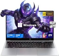 KAIGERR Laptop, 2026 New Laptop Computer with Intel Quad-Core Processor(Up to 3.4GHz), 16GB RAM 512GB NVMe SSD, 15.6