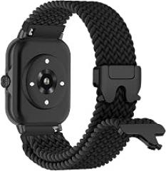 Braided Watch Bands Compatible with IDW13,IDW16,IDW19 Smartwatch,22mm Parachute Buckle Soft Stretchy Nylon Band for Woneligo/Fitpolo/ID208Plus/FITVII H56/Gydom/ENOMIR/Tensky/Amzhero IDW19