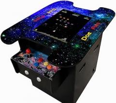 Doc and Pies Arcade Factory 516-Game Full Size Cocktail Arcade Machine – 2 Player Retro Arcade Table with LCD Screen, Joysticks & Buttons – Classic Arcade Cabinet for Home or Game Room