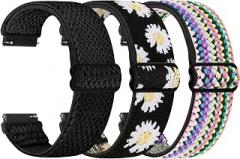 TumpCez Quick Release Watch Band - Choice of Width -18mm 19mm 20mm 22mm 24mm Watch Bands, Solo Loop Adjustable Elastic Nylon Watch Straps Replacement Wristband for Men Women