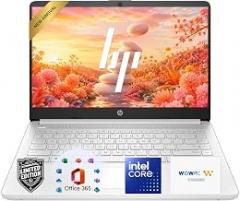 HP Essential Laptop Computer, 2026 Edition, 128GB SSD, Intel N150 CPU, Long Battery Life, Portable Design, 1TB Cloud Storage, Windows 11 with Microsoft 365