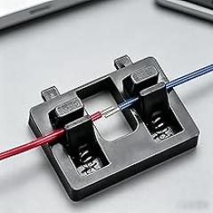 1-Pcs Soldering Wire Holder Clamp with Dual Spring Clips, Adjustable Wire Fixing Tool for 1.0-7.30mm Diameter Wires, Electronics Soldering Helper for Circuit Board Repair and DIY Projects